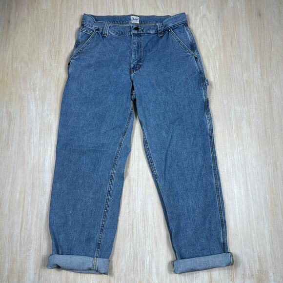 Lee Carpenter Relaxed Fit Utility Workwear Everyday Denim Jeans Men's 32X30 - Picture 1 of 15
